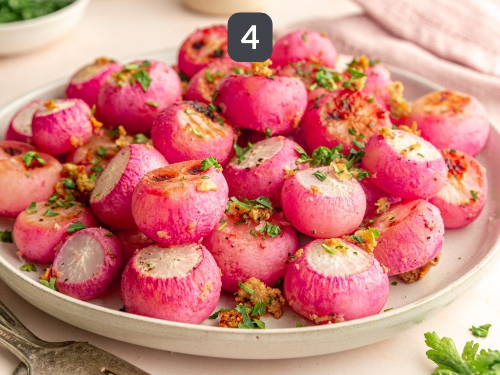 Garlic Roasted Radishes (Whole Roasted)